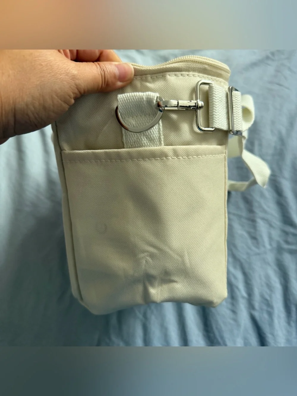 Limited Edition Nespresso Cream Insulated Cooler Travel Tote with long strap